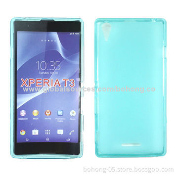 TPU mobile phone case for Sony T3, good quality anti-scratch & fade